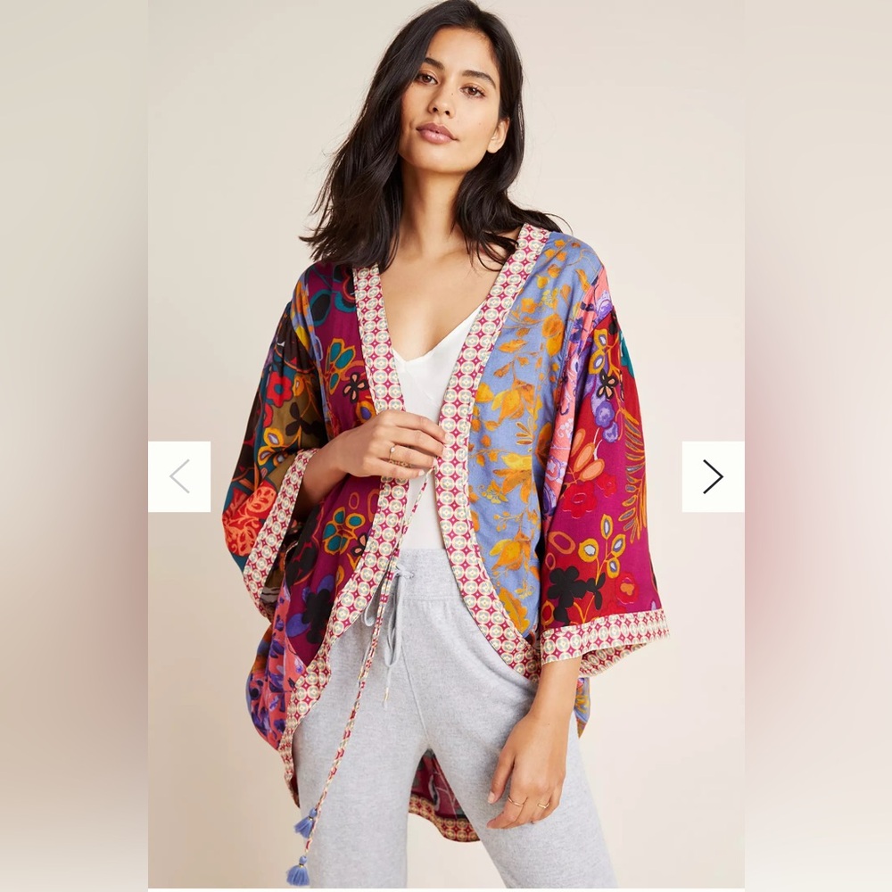 Anthropologie Multicolor Patterned Top